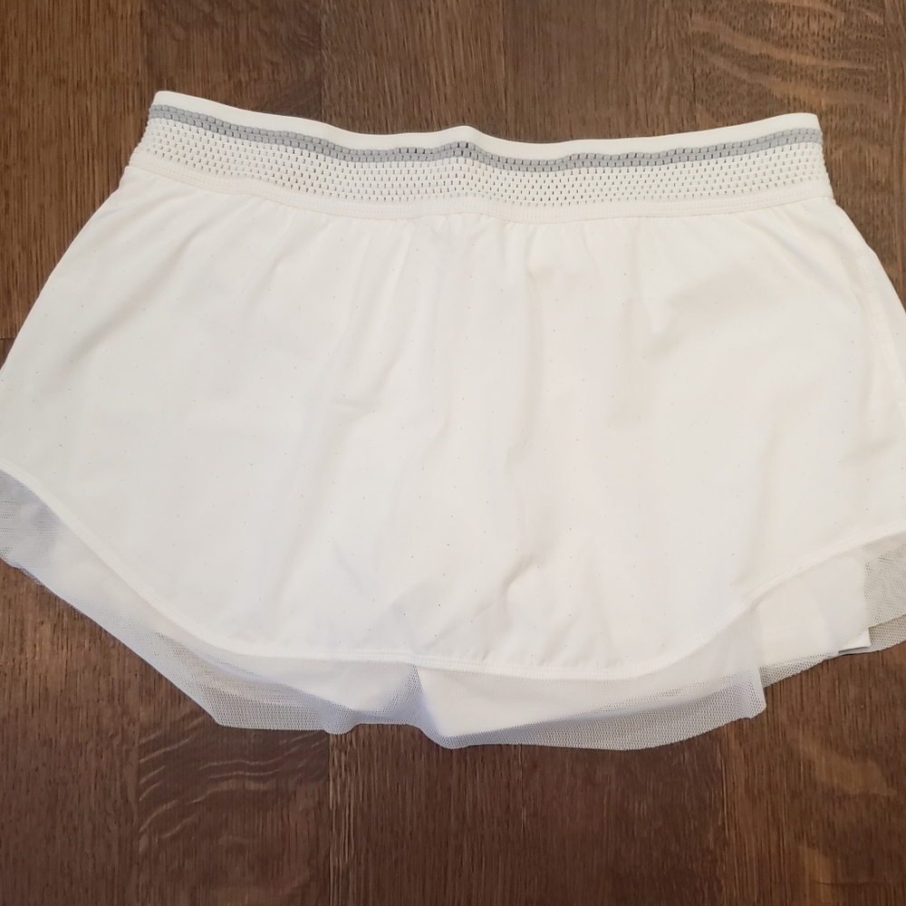 White New Balance Flouncy Tennis Skirt